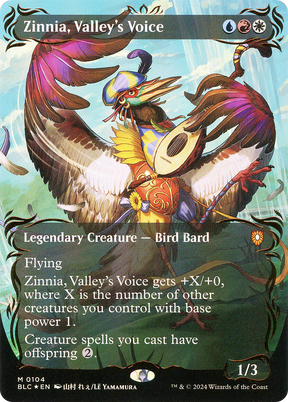 Magic: The Gathering - Zinnia, Valley's Voice Foil - Bloomburrow Commander
