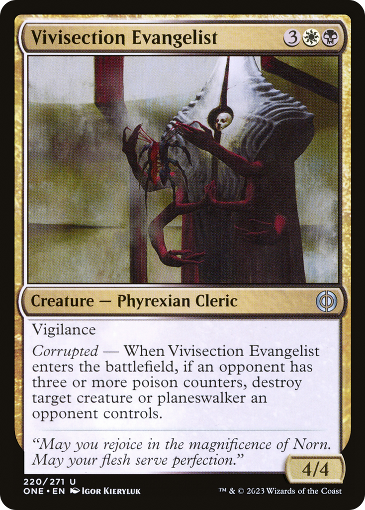 Magic: The Gathering - Vivisection Evangelist Foil - Phyrexia: All Will Be One