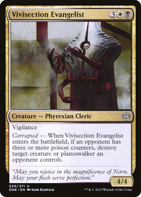 Magic: The Gathering - Vivisection Evangelist - Phyrexia: All Will Be One