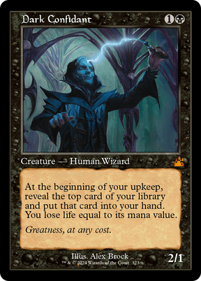 Magic: The Gathering - Dark Confidant Foil - Ravnica Remastered
