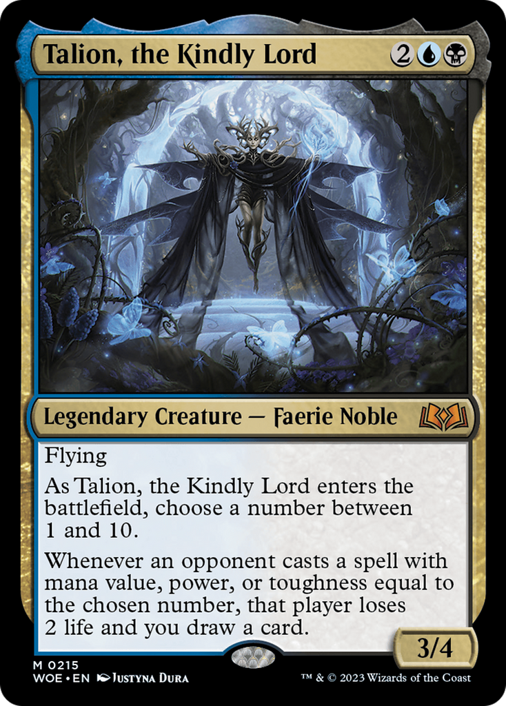 Magic: The Gathering - Talion, the Kindly Lord Foil - Wilds of Eldraine