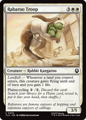 Magic: The Gathering - Rabaroo Troop Foil - Avatar: The Last Airbender