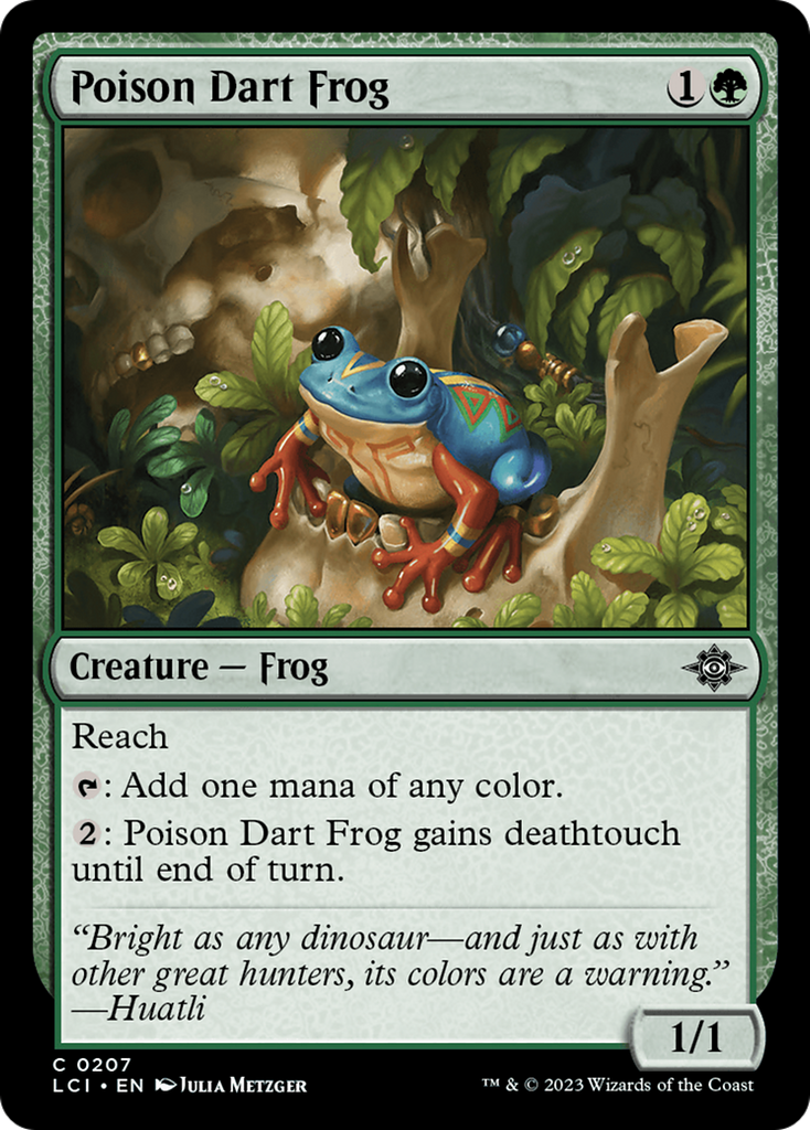 Magic: The Gathering - Poison Dart Frog - The Lost Caverns of Ixalan