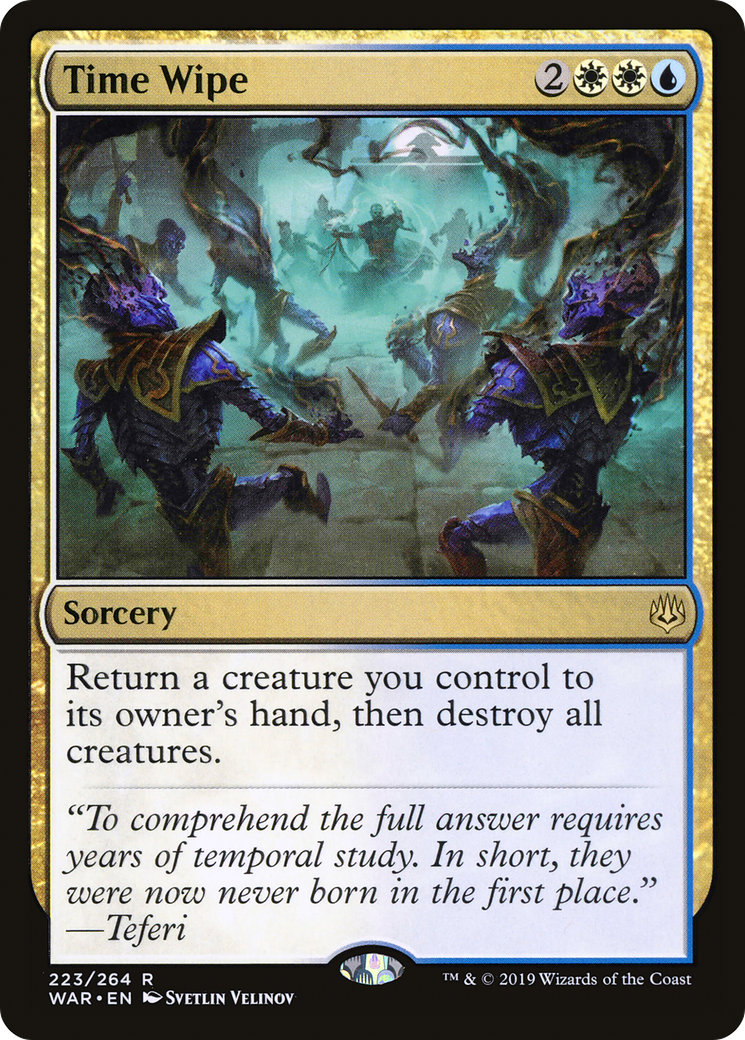 Magic: The Gathering - Time Wipe Foil - War of the Spark