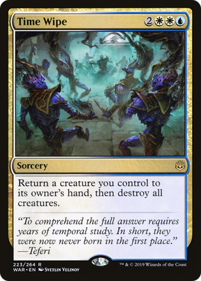 Magic: The Gathering - Time Wipe Foil - War of the Spark