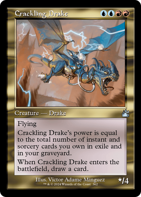 Magic: The Gathering - Crackling Drake - Ravnica Remastered