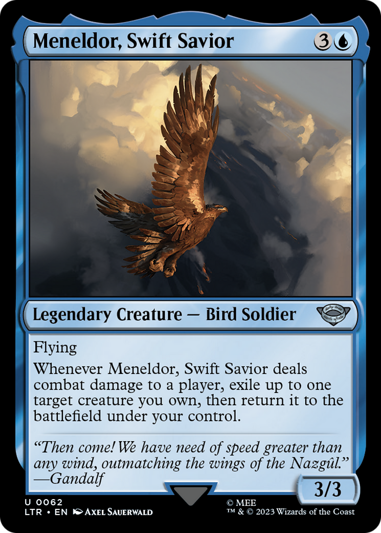 Magic: The Gathering - Meneldor, Swift Savior Foil - The Lord of the Rings: Tales of Middle-earth