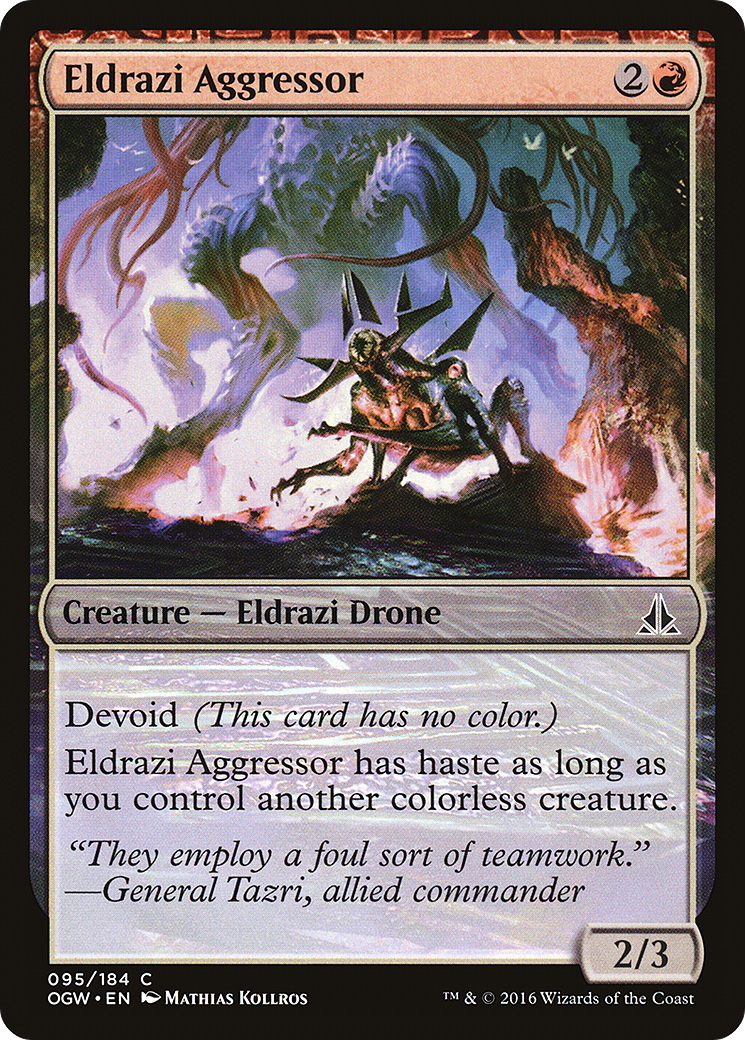 Magic: The Gathering - Eldrazi Aggressor Foil - Oath of the Gatewatch