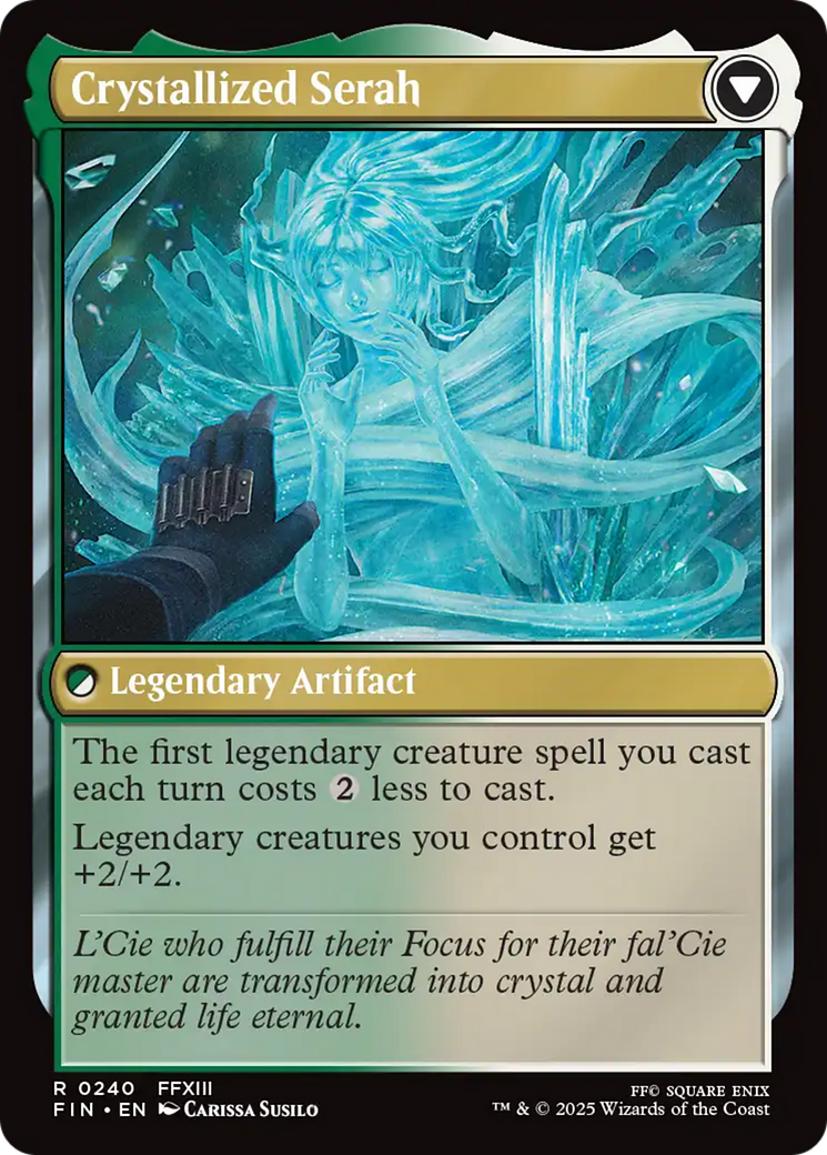 Magic: The Gathering - Serah Farron // Crystallized Serah Foil - Final Fantasy