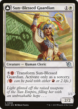 Magic: The Gathering - Sun-Blessed Guardian // Furnace-Blessed Conqueror Foil - March of the Machine