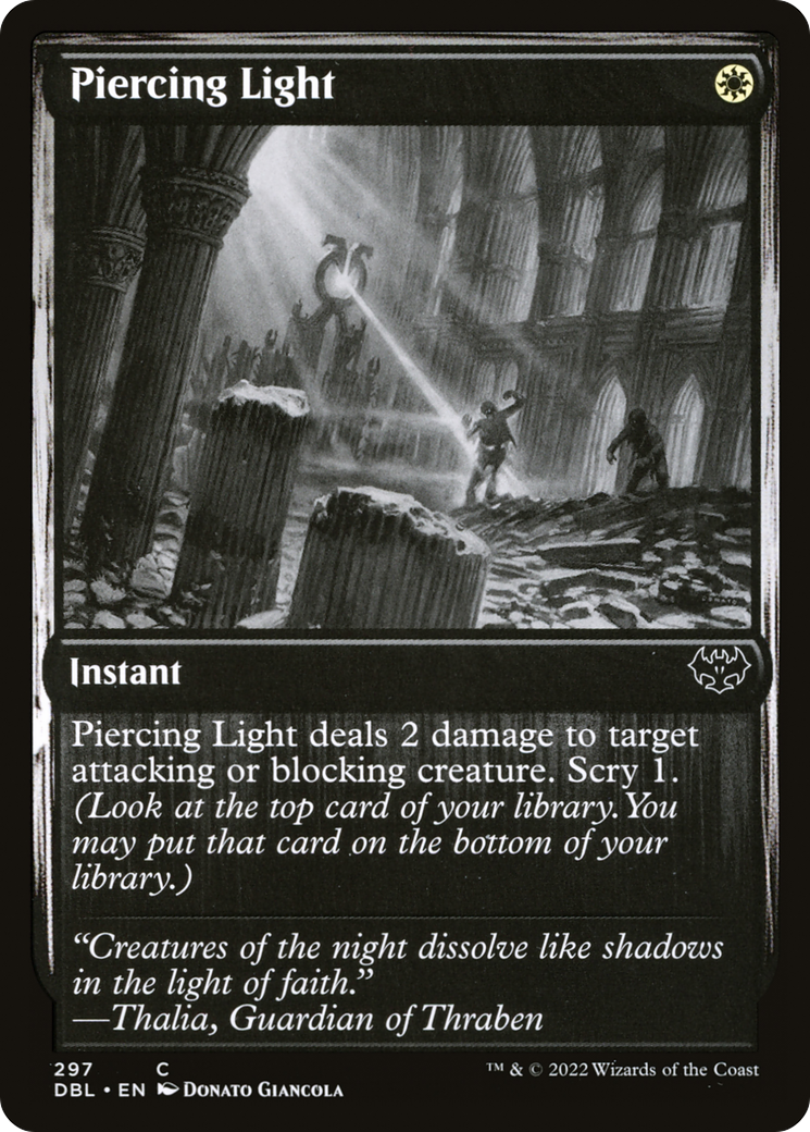 Magic: The Gathering - Piercing Light Foil - Innistrad: Double Feature