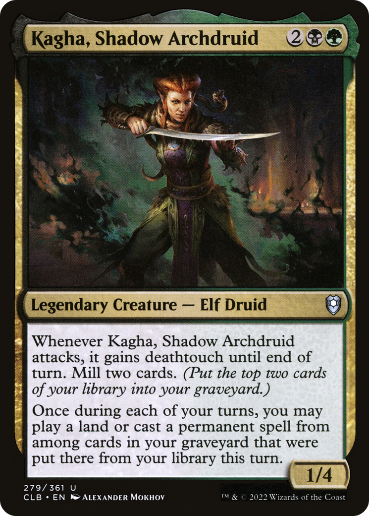 Magic: The Gathering - Kagha, Shadow Archdruid - Commander Legends: Battle for Baldur's Gate