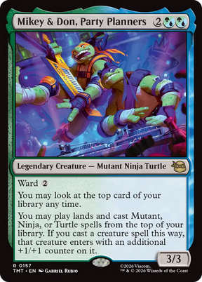 Magic: The Gathering - Mikey & Don, Party Planners Foil - Teenage Mutant Ninja Turtles