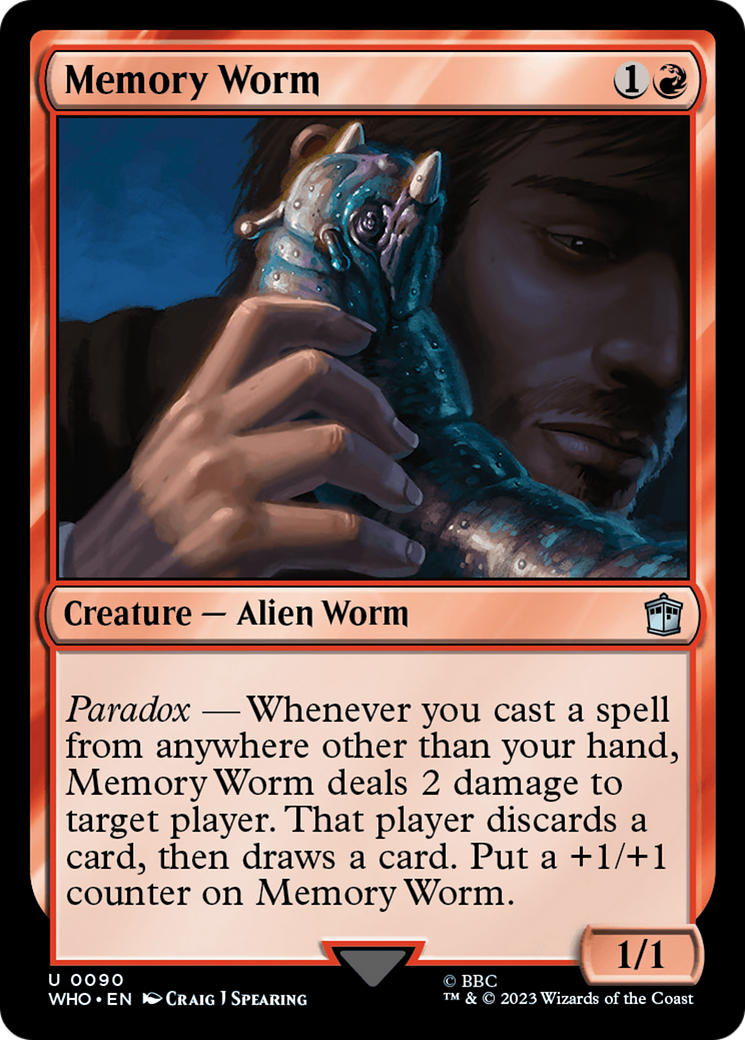 Magic: The Gathering - Memory Worm Foil - Doctor Who