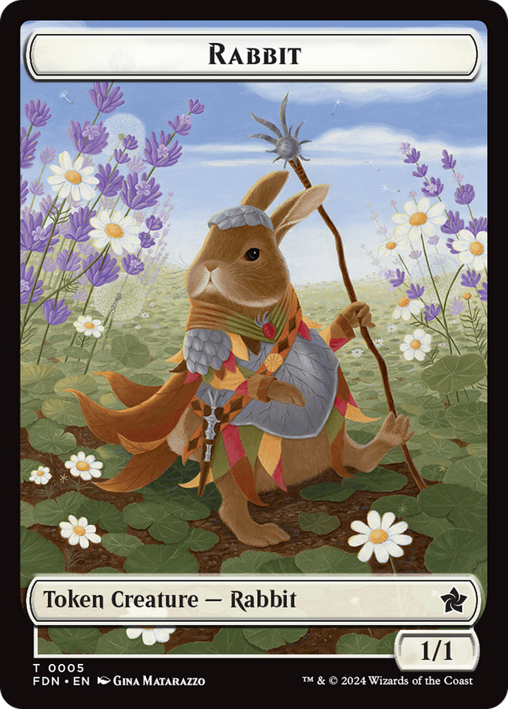 Magic: The Gathering - Rabbit Token - Foundations Tokens