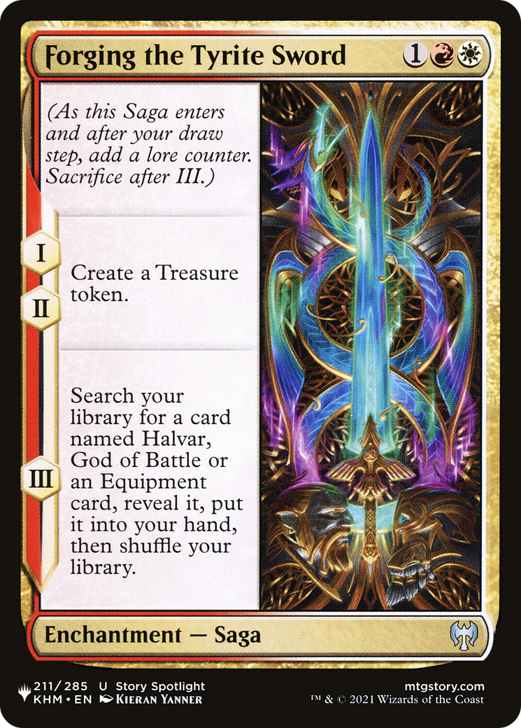 Magic: The Gathering - Forging the Tyrite Sword - The List