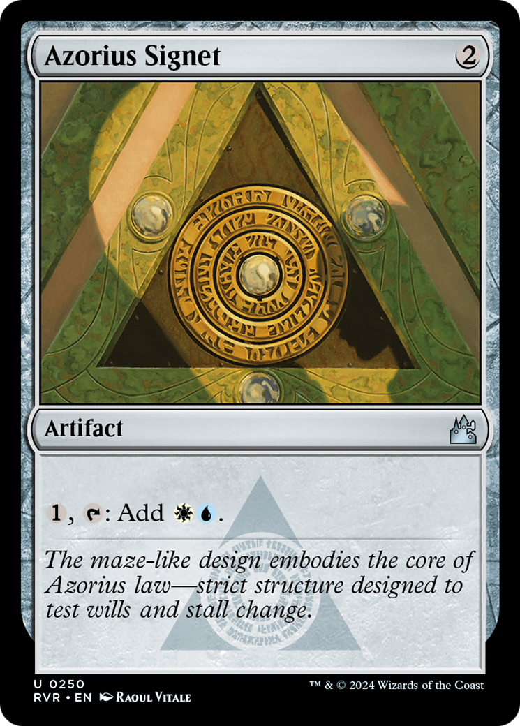 Magic: The Gathering - Azorius Signet Foil - Ravnica Remastered