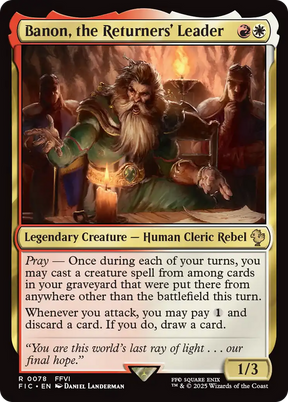 Magic: The Gathering - Banon, the Returners' Leader - Final Fantasy Commander