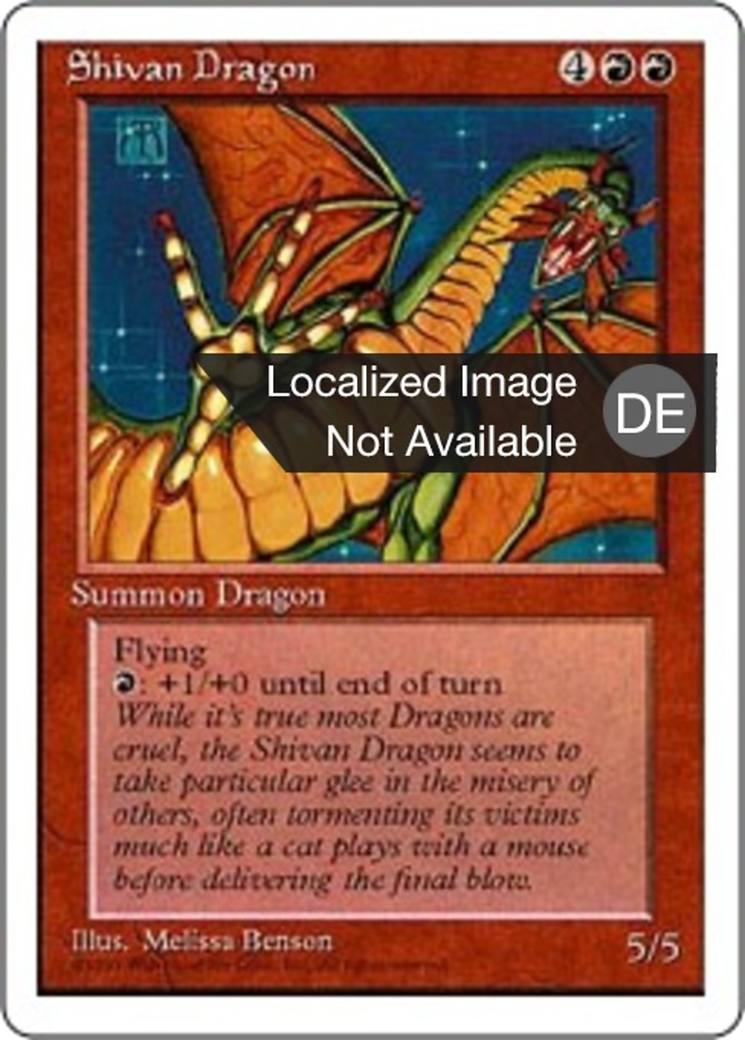 Magic: The Gathering - Shivan-Drache - Fourth Edition