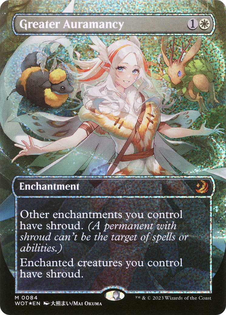 Magic: The Gathering - Greater Auramancy Foil - Wilds of Eldraine: Enchanting Tales