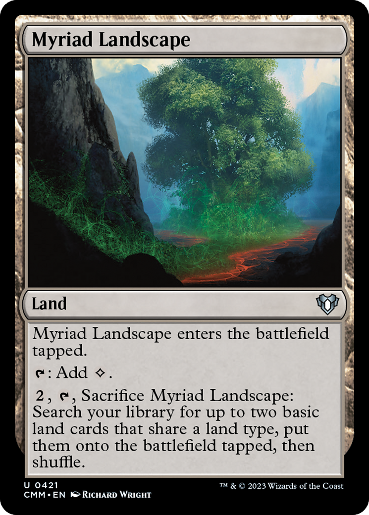Magic: The Gathering - Myriad Landscape Foil - Commander Masters