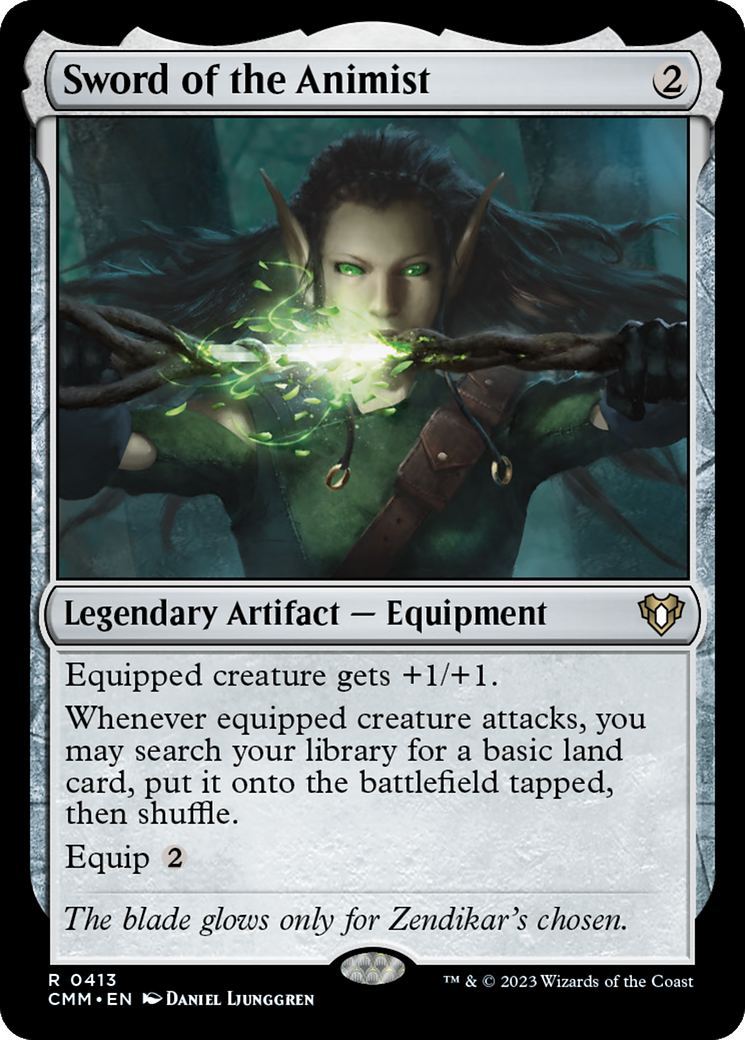 Magic: The Gathering - Sword of the Animist Foil - Commander Masters