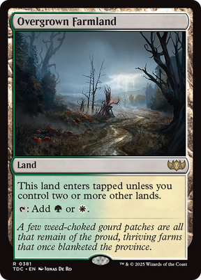 Magic: The Gathering - Overgrown Farmland - Tarkir: Dragonstorm Commander