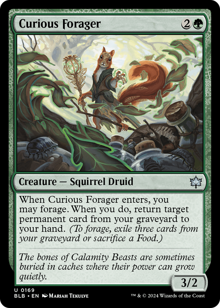 Magic: The Gathering - Curious Forager Foil - Bloomburrow
