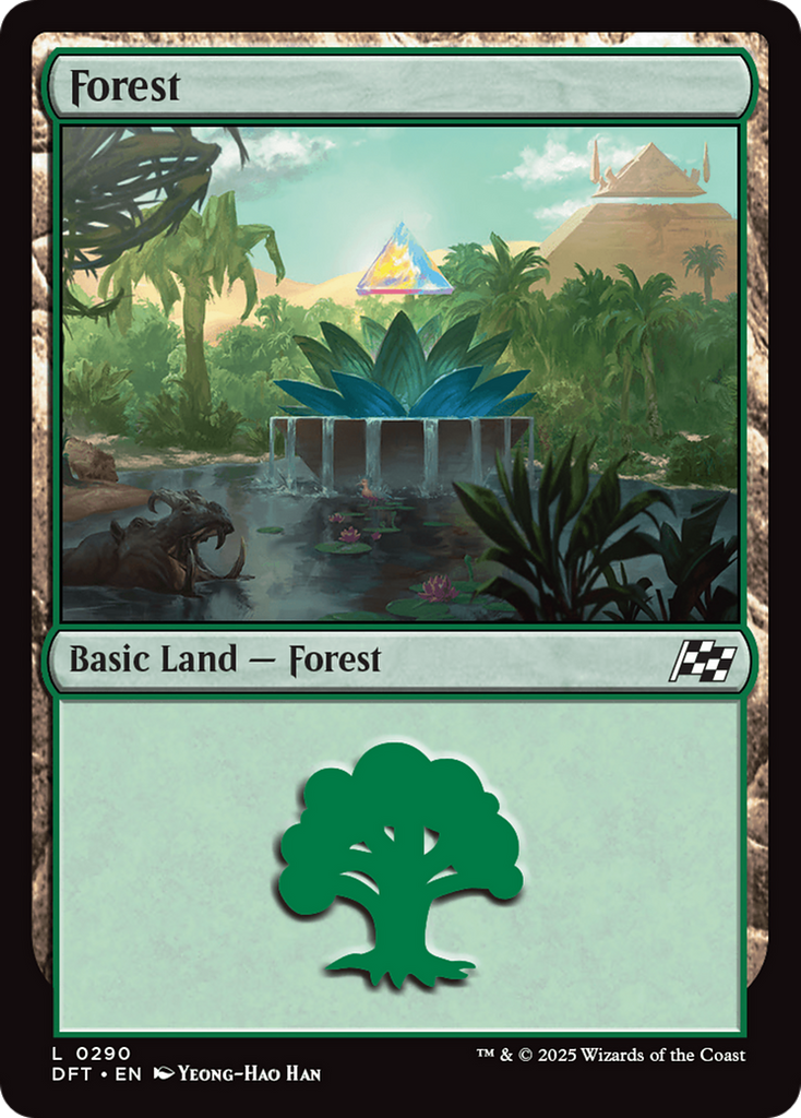 Magic: The Gathering - Forest #290 Foil - Aetherdrift