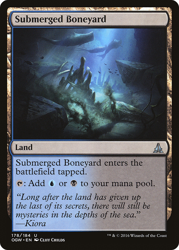 Magic: The Gathering - Submerged Boneyard Foil - Oath of the Gatewatch