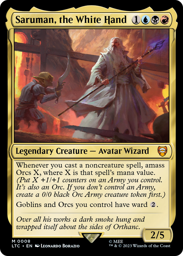 Magic: The Gathering - Saruman, the White Hand - Tales of Middle-earth Commander