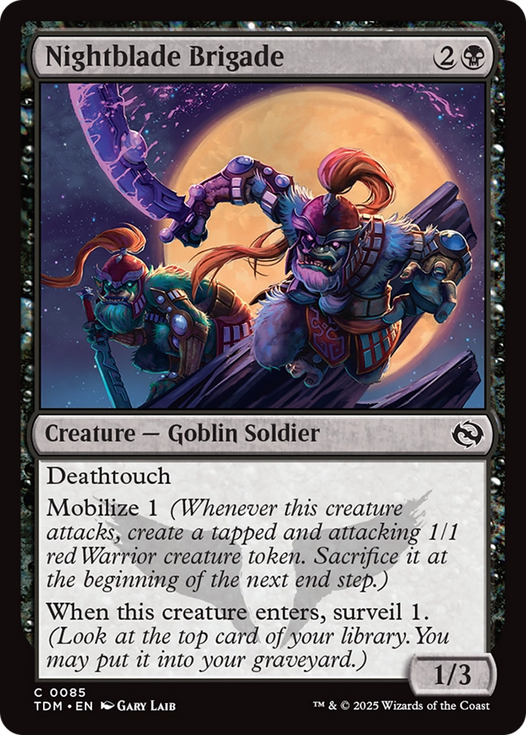 Magic: The Gathering - Nightblade Brigade Foil - Tarkir: Dragonstorm