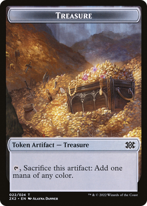 Magic: The Gathering - Treasure Token - Double Masters 2022 Tokens