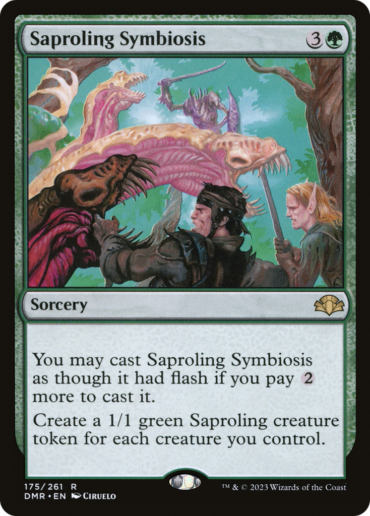 Magic: The Gathering - Saproling Symbiosis - Dominaria Remastered