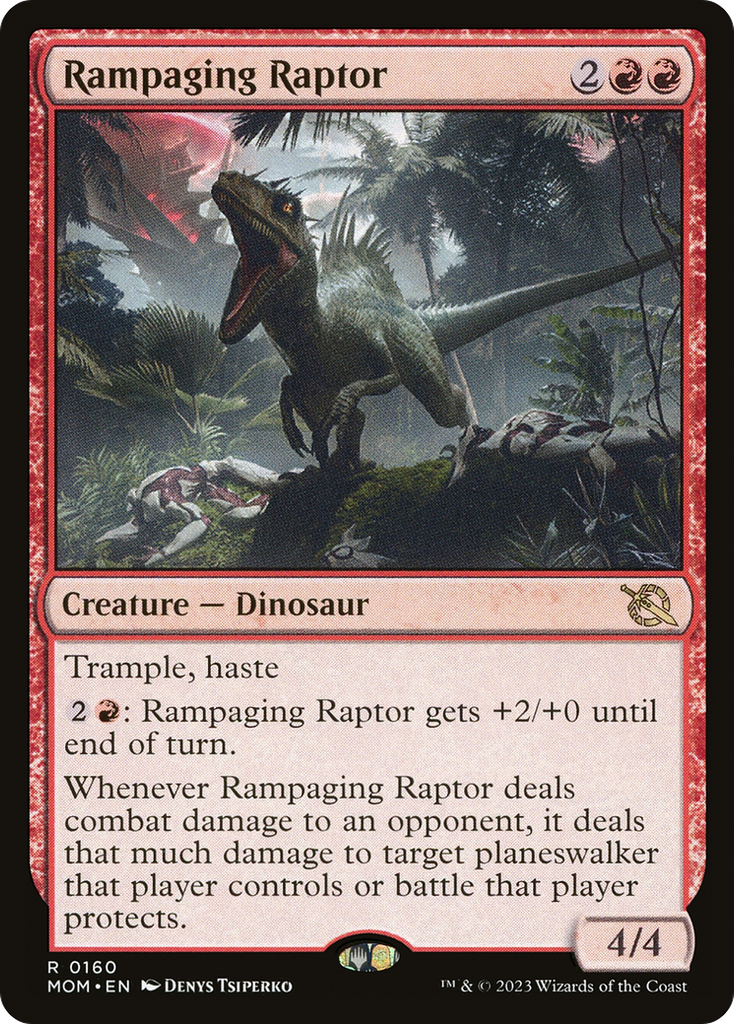Magic: The Gathering - Rampaging Raptor - March of the Machine