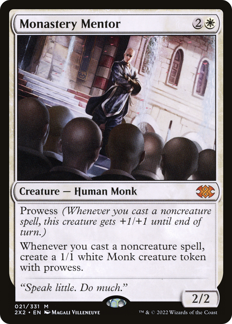 Magic: The Gathering - Monastery Mentor Foil - Double Masters 2022