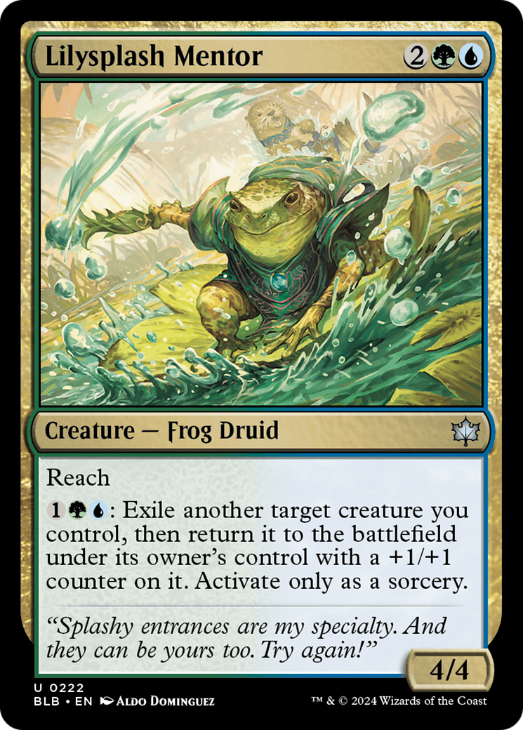 Magic: The Gathering - Lilysplash Mentor Foil - Bloomburrow