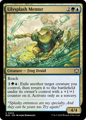Magic: The Gathering - Lilysplash Mentor Foil - Bloomburrow