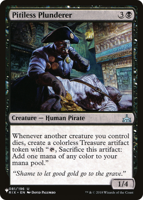 Magic: The Gathering - Pitiless Plunderer - The List