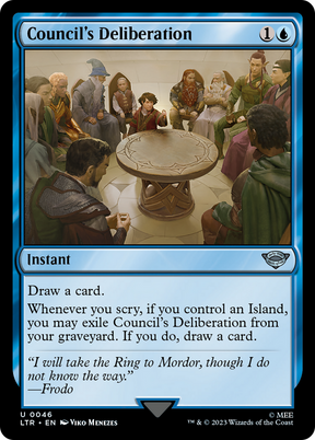 Magic: The Gathering - Council's Deliberation Foil - The Lord of the Rings: Tales of Middle-earth