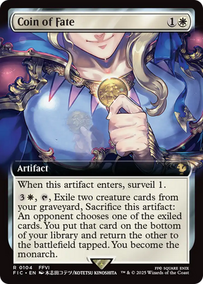 Magic: The Gathering - Coin of Fate - Final Fantasy Commander