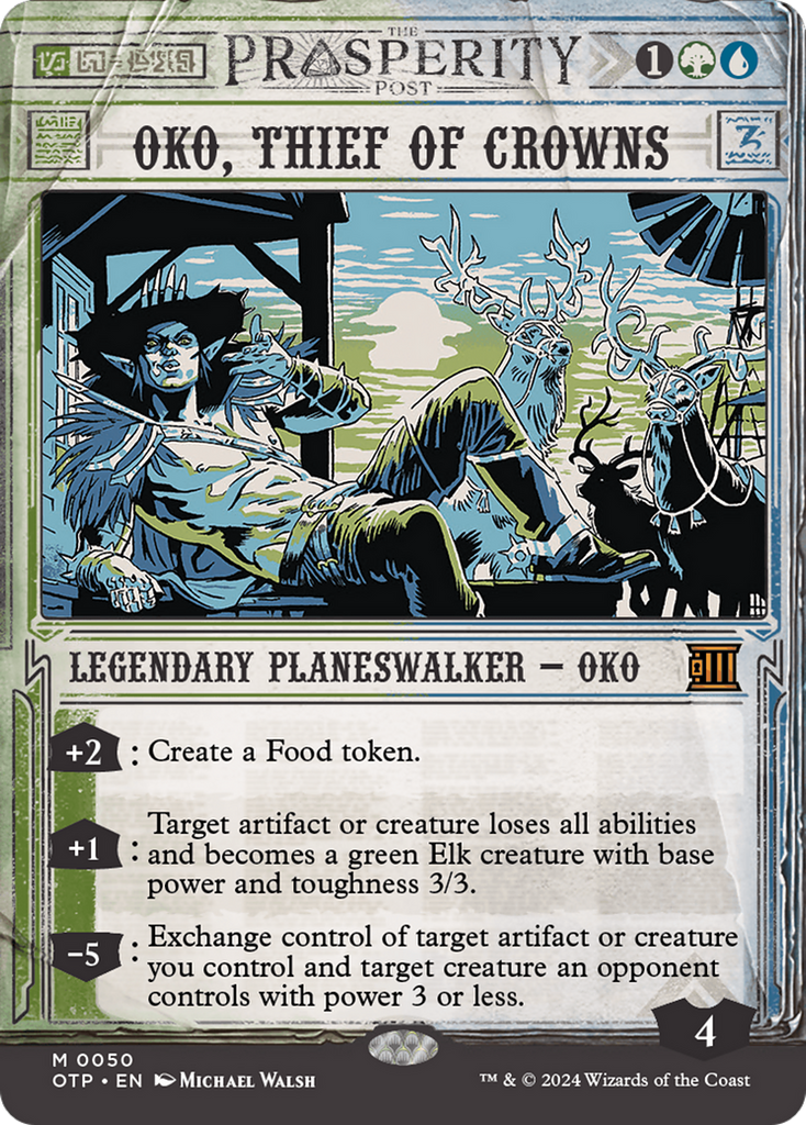 Magic: The Gathering - Oko, Thief of Crowns Foil - Breaking News