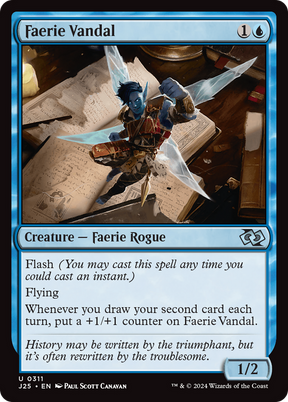 Magic: The Gathering - Faerie Vandal - Foundations Jumpstart