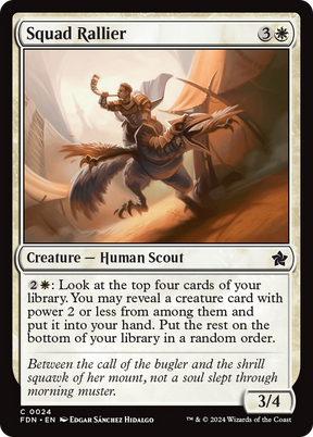 Magic: The Gathering - Squad Rallier Foil - Foundations