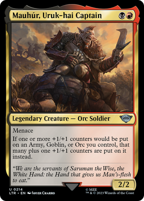 Magic: The Gathering - Mauhúr, Uruk-hai Captain Foil - The Lord of the Rings: Tales of Middle-earth