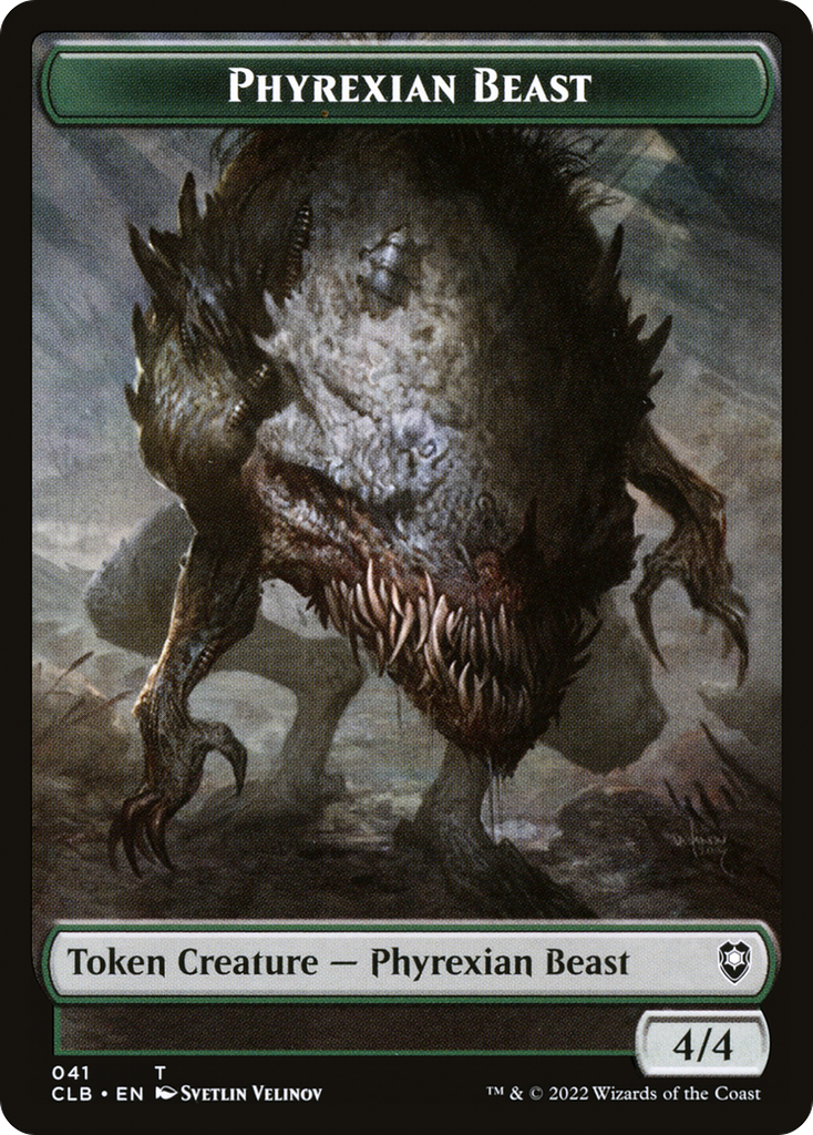 Magic: The Gathering - Phyrexian Beast Token - Battle for Baldur's Gate Tokens