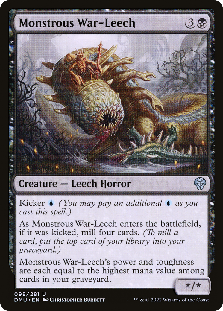 Magic: The Gathering - Monstrous War-Leech - Dominaria United
