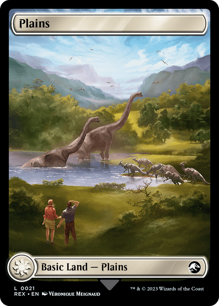 Magic: The Gathering - Plains // Plains Foil - Jurassic World Collection