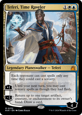 Magic: The Gathering - Teferi, Time Raveler Foil - Ravnica Remastered