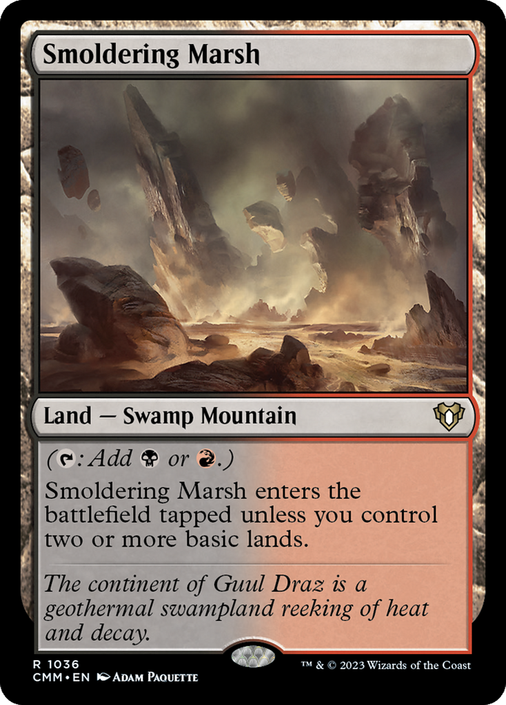Magic: The Gathering - Smoldering Marsh - Commander Masters